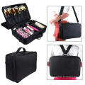 Hand Makeup Bag Adjustable Multifunction  3 Layer Travel Makeup Bag